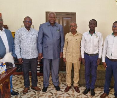 Vice Chancellor of LIU, Dr. Henry Buregea, and his delegation with His Royal Highness Jude Mike Mudoma III, the Umukuka (King) of the Bugisu Kingdom in Mbale
