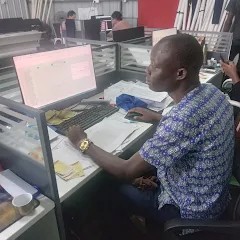 Odeke, a DIT student in LIU