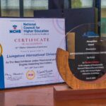 Our award plaque from the National Council for Higher Education in recognition of being Best Overall Exhibitor in the Provisionally Licensed Universities Category during the NCHE 16th Exhbition.