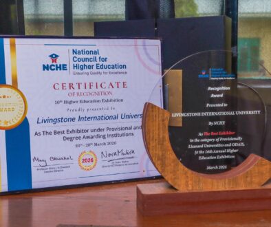 Our award plaque from the National Council for Higher Education in recognition of being Best Overall Exhibitor in the Provisionally Licensed Universities Category during the NCHE 16th Exhbition.